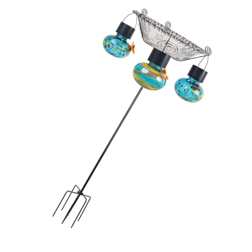 Wdbild Solars Angetriebene Kolibris Feeder Mit Gemahlenem Pfahl Einfache Installation Durabilität Plastik Für Outdoor Garden Solar Bird Feeder Für Den Hausgarten von Wdbild