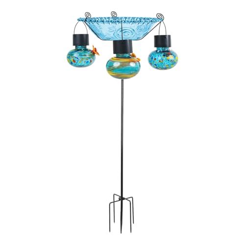 Solars Angetriebene Kolibris Feeder Mit Gemahlenem Pfahl Einfache Installation Durabilität Plastik Für Outdoor Garden Solar Bird Feeder Für Den Hausgarten von Wdbild