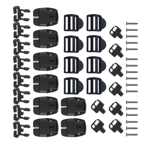 Wdbild Spa Abdeckung Reparatur 8 Klemmen 8 8PCS Gurte 16 Schrauben Haltbarkeit Abbessers Verschluss Für Wartungsverstellbare Spa Abdeckungsschnitte von Wdbild