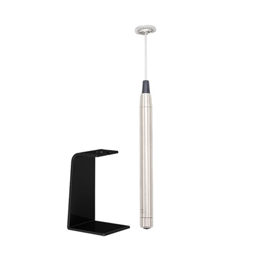 Tragbarer Elektrischer Milchmixer Metall Mehrzweckdesign Mit Stand Für Kaffeeweg Elektrische Schaumhersteller Tragbarer Milchfrother von Wdbild