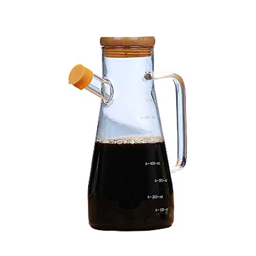 Transparente Ölspender Flasche Olivenölabgabe Flasche Leckdelicht Glaskreuzflaschen Mit Rutschfestem 2 Typen von Wdbild