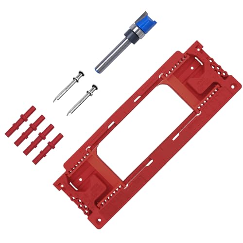 Türscharnier Jig Router Vorlage Mortiser Installationskits 2-1/2inch-6-Zoll Länge Länge Vorlage Kits Türscharnier Jig Router Vorlage Mortiser Installationskits 2-1/2inch-6-Zoll Länge Länge Vorlage Kits von Wdbild