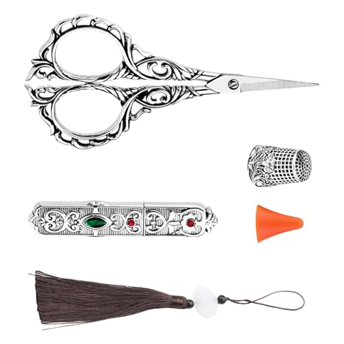 Vintage Handwerksschere Mit Metallfinger von Wdbild