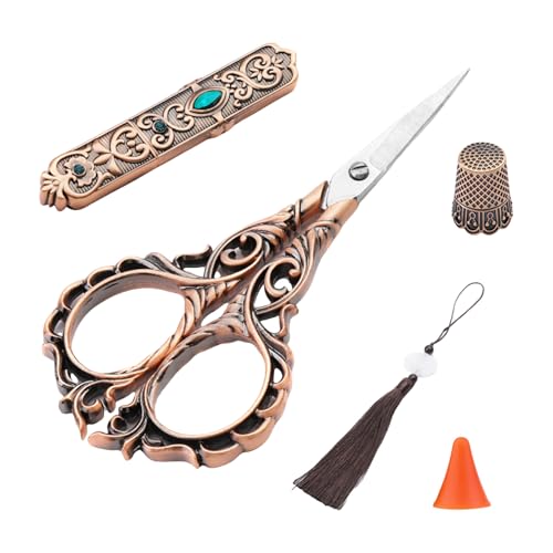 Vintage Handwerksschere Mit Metallfinger von Wdbild