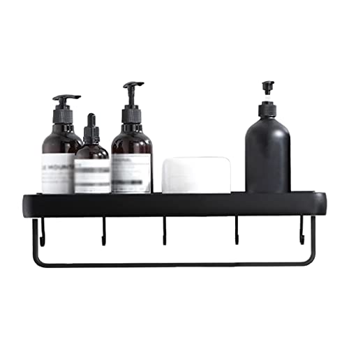 Wandmontierte Shampoohalter Multifunktionaler Aufbewahrungsschale Badezimmer Regale Mit Metallhaken Handtuchregal Küchenzubehör Bad Organizer Dusche Kaddy Keine Bohrstillschale Wandmontage Mit Haken von Wdbild