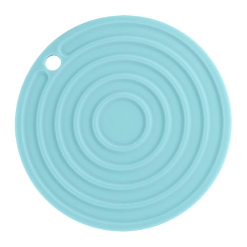 Wasserdichte Silikonwärme Resistente Esstisch Matte Haushalt Rund Isoliertes Placemat Praktische Wärmeisolierung Pfanne Pad von Wdbild