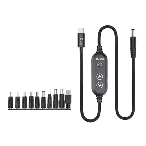 Wdbild 100W Stromkabel Typ C Bis DC5 5 Mm Und 5 V 12 V 15V 19V 20V Verschiedene Stromauswahl Für Computer Mit 10 Adaptern Laptop Ladungen Mit Typ C Wdbild 100W Stromkabel Typ C Bis DC5 5 Mm Und 5 V 12 V 15V 19V 20V Verschiedene Stromauswahl Für Computer Mit 10 Adaptern Laptop Ladungen Mit Typ C von Wdbild