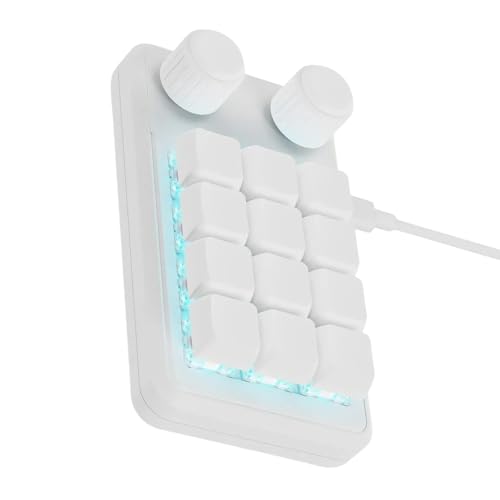 Wdbild 12 Schlüsselmakros Pad Für Spieler Und Professionelle RGBS Beleuchtungen Mit Kabel Vom Typ C Kabel. von Wdbild