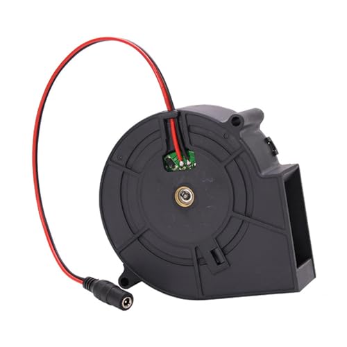 Wdbild 12 V Hochgeschwindigkeitsgebläserlüfter Für BBQ Grillkühlung Und PC Hülle 97x33mm 5500 U/Min Zentrifugal Mit 5 5 X 2 1 Mm Eingangszentrifugal Für Ofen von Wdbild