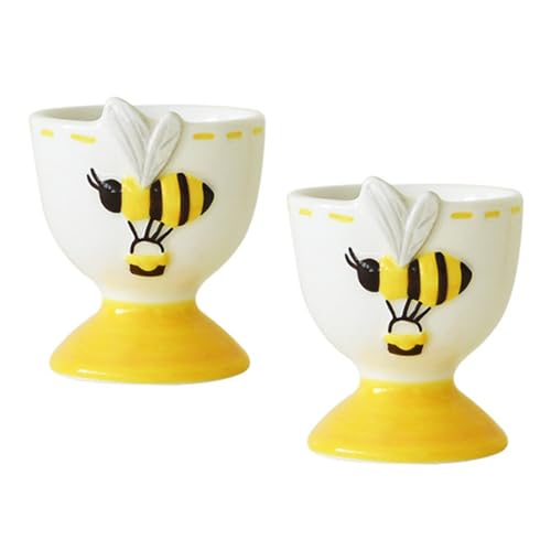 Wdbild 2-teilige Bienen Geprägte Keramikbecher Mit Tablett Frühling Küchen Frühstücksgeschirr Esstisch Dekorative Keramik Eierhalter Tasse von Wdbild