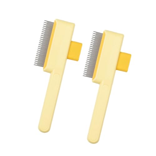 Wdbild 2pcs Hundehaarpinsel Mit Feinen Zähnen Designs Zum Entfernen Von Schuppenpelzen Selbstverzicht von Wdbild