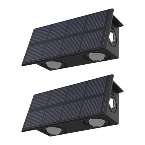 Wdbild 3 Seitige Solar LED Leuchten wasserdichte Designs Wetterfestem Gartenleuchten Energiesparung Solarlampe Für Garten Und Terrasse Dekorative Wandbeleuchtung von Wdbild