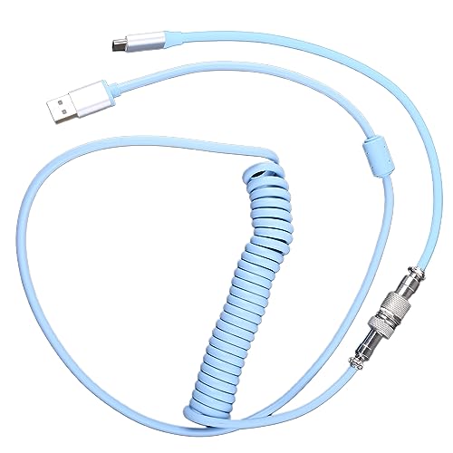 Wdbild Abnehmbare Luftfahrt Plug In Spiele Mechanische Tastatur Customized Typ C Fliegeranschluss Federkabel USB Kabel von Wdbild
