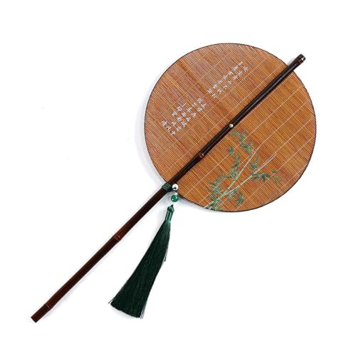 Wdbild Alte Styles Taille Lüfter Bambus Chinese Faltbare Hand Runde Faltventilatoren Kompakte Handheld Kühlventilatoren Geschenk Runde Faltbare Handlüfter von Wdbild