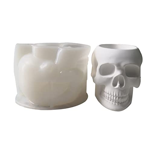 Wdbild Blumentopf-Silikonform, Totenkopf-Blumentopf, 3D-Kerze, Seife, Kerze, Epoxidform, handgefertigte Wachsseifenformen für Dekorationen Wdbild Blumentopf-Silikonform, Totenkopf-Blumentopf, 3D-Kerze, Seife, Kerze, Epoxidform, handgefertigte Wachsseifenformen für Dekorationen von Wdbild