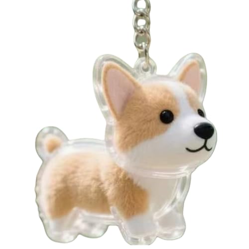 Wdbild Clear Pet Memorial Schmuck Schlüsselketten Plastikhaarhalter Hund Fell Sammler Andenken Für Trauernde Hundebesitzer Geschenk Haarspeicher Schlüsselbund Charme von Wdbild