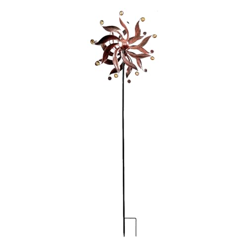 Wdbild Drehende Winde Spinner Skulptur Für Outdoor Dekorationen Easy Assembly Metall Garten Kunst Design Wetterbeständiges Metall Spinner Outdoor von Wdbild