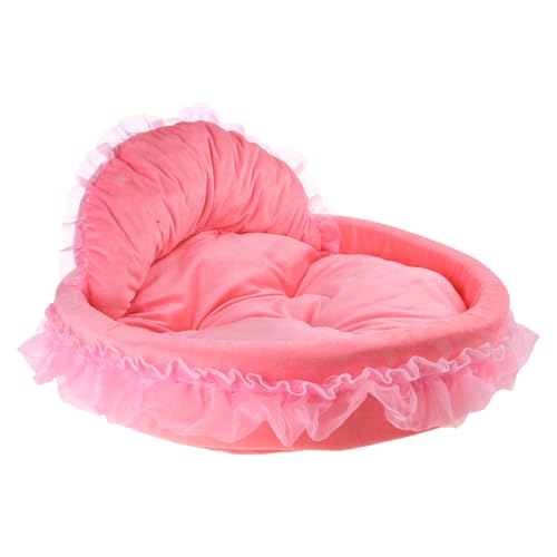 Wdbild Elegantes Spitzenhund Welpenbett Gekräuseltes Prinzessin Sofa Für Kleine Bis Mittlere Haustiere Kreativ Spitzen Haustier Bett Süßes Nest Haustier von Wdbild