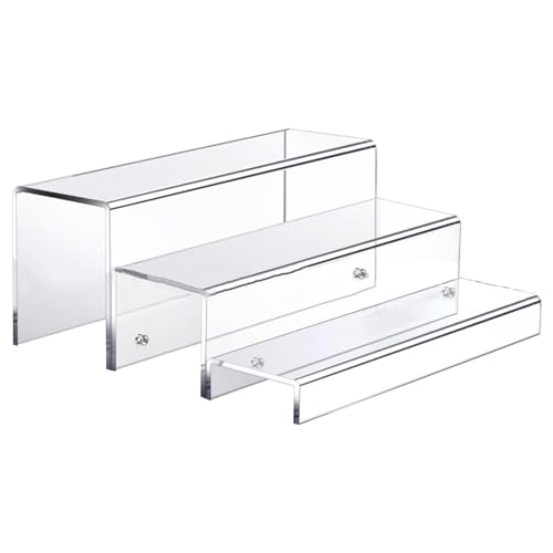 Wdbild Elegantes Weinregal mit 3 Ebenen, stabiler Acryl-Organizer für Zuhause für mehrere Flaschen von Wdbild