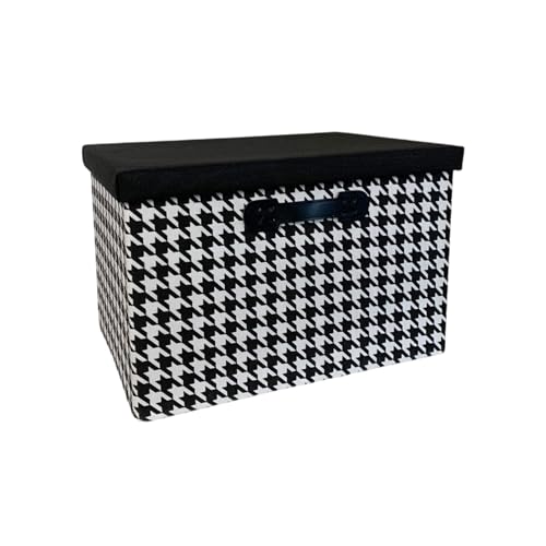 Wdbild Faltbarer Speicherbehälter Mit Deckungshundtooth Muster Fabric Organisatoren Für Elemente Office Supplies Travel Accessoire Stoffspeicherbehälter Wdbild Faltbarer Speicherbehälter Mit Deckungshundtooth Muster Fabric Organisatoren Für Elemente Office Supplies Travel Accessoire Stoffspeicherbehälter von Wdbild