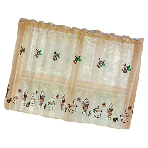 Wdbild Farmhouse Curtain Polyester Stoff Fenster Behandlungen Privatsphäre Sonne Blocking Kurz Für Küchencafé Einfache Installation Sonne Blocking von Wdbild
