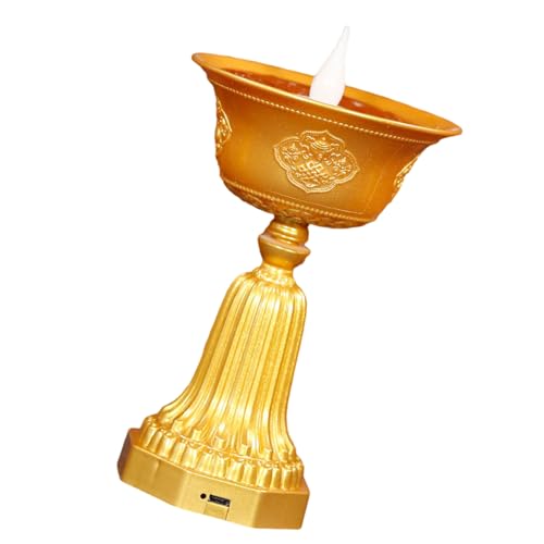 Wdbild Flame Effect LED Butterlampe USB Kraft Für Tempelanbetung Und Lebensraum Verbesserung Religiöser Hausdekoration von Wdbild