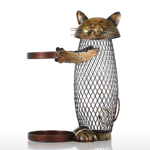 Wdbild Für Katze Geformte Weinflaschenhalterung Metall Skulptur Weinregal Praktische Skulptur Weinständer Desktop Ornamen von Wdbild