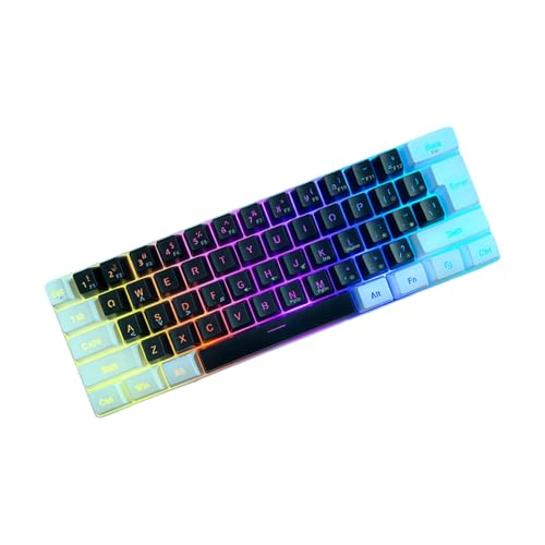 Wdbild Gaming Tastatur In Voller Größe LED LED Backbeleuchtung Tastatur Ruhiger Computer 61 Tasten Kordelte Keyboards Für PC Desktop Office Ruhigem Tragbares Büro Wdbild Gaming Tastatur In Voller Größe LED LED Backbeleuchtung Tastatur Ruhiger Computer 61 Tasten Kordelte Keyboards Für PC Desktop Office Ruhigem Tragbares Büro von Wdbild