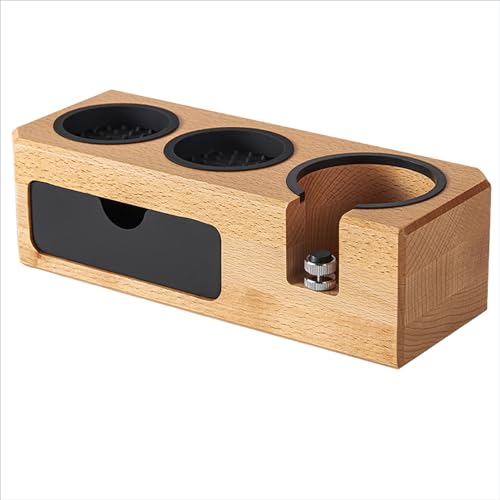 Wdbild Kaffee Tamper, Kaffee Stopfstation mit Schublade Espressos Halter Tamper Matten Holz Ständer Filter für Kaffee Enthusia Wdbild Kaffee Tamper, Kaffee Stopfstation mit Schublade Espressos Halter Tamper Matten Holz Ständer Filter für Kaffee Enthusia von Wdbild
