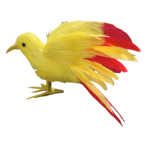 Wdbild Künstliche Gefiederte Vögel Für Home Yard Und Rasendekoration Vogel Figur Perfekt Für Themenpartys Und Event Garten Rasenschmuck von Wdbild