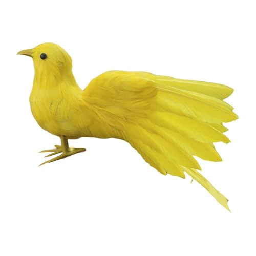 Wdbild Künstliche Gefiederte Vögel Für Home Yard Und Rasendekoration Vogel Figur Perfekt Für Themenpartys Und Event Garten Rasenschmuck von Wdbild