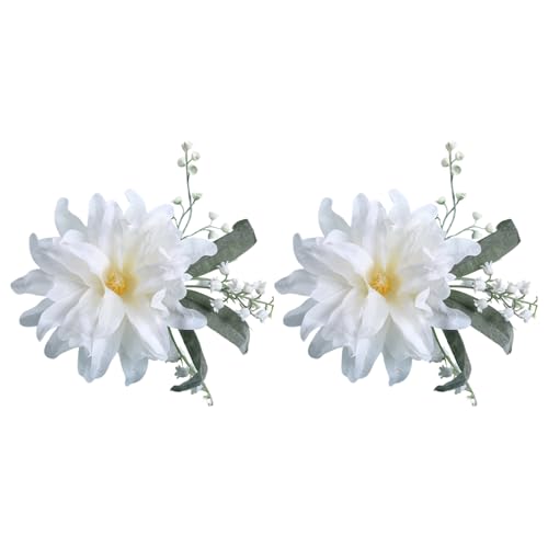 Wdbild Luxuriöse Künstliche Blumenvorhangschnallen Für Hochzeit Vorhänge Eleganter Holdback Krawatten Seidenblumendekorationen von Wdbild