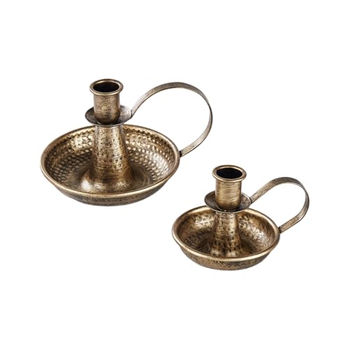 Wdbild Set Von 2 Eisernen Kerzenschicks Für Hochzeit Speisesaal Dekore Antique Metall Taper Kerzenhalter Stehen Mit Griffgeschenk Eisen Kerzenhalter Für Esstisch von Wdbild
