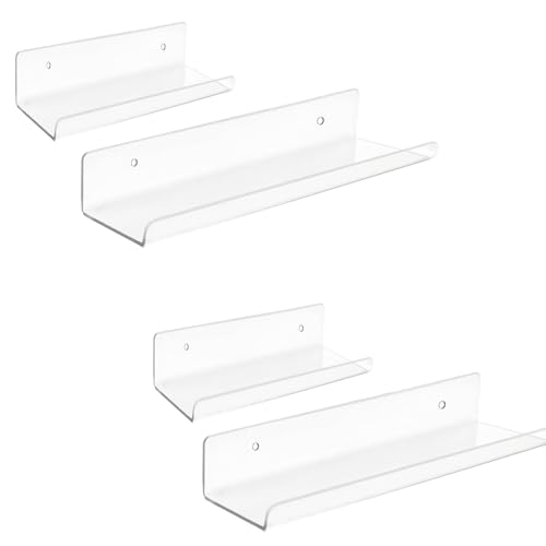 Wdbild Set Von 4 Schwimmenden Wandregalen Hängende Buch Und Aufzeichnungs Display Racks Stylish Kitchen Accessoires Organisation Vorräte von Wdbild