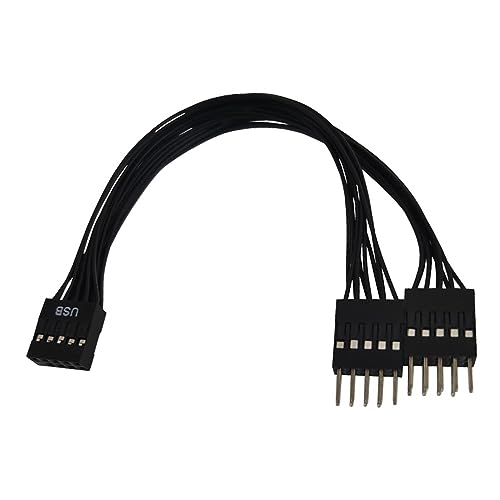 Wdbild USB 9Pin Female Bis Dual9Pin Männlicher Adapter Verlängerungskabel Optimiert Die Signalübertragung Und Den Schutz Der Geräte Wdbild USB 9Pin Female Bis Dual9Pin Männlicher Adapter Verlängerungskabel Optimiert Die Signalübertragung Und Den Schutz Der Geräte von Wdbild