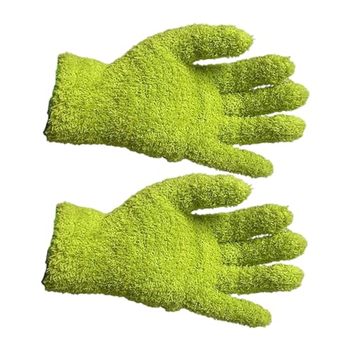 Wdbild Wiederverwendbare Fleece Reinigungshandschuhe Für Innenpflanzen Sanfte Staub Und Oberflächen Pflege Haushaltsarbeiten Wesentliche Mehrzweckreinigungshandschuhe Für Jalousien von Wdbild