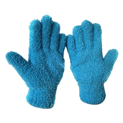Wdbild Wiederverwendbare Fleece Reinigungshandschuhe Für Innenpflanzen Sanfte Staub Und Oberflächen Pflege Haushaltsarbeiten Wesentliche Mehrzweckreinigungshandschuhe Für Jalousien von Wdbild