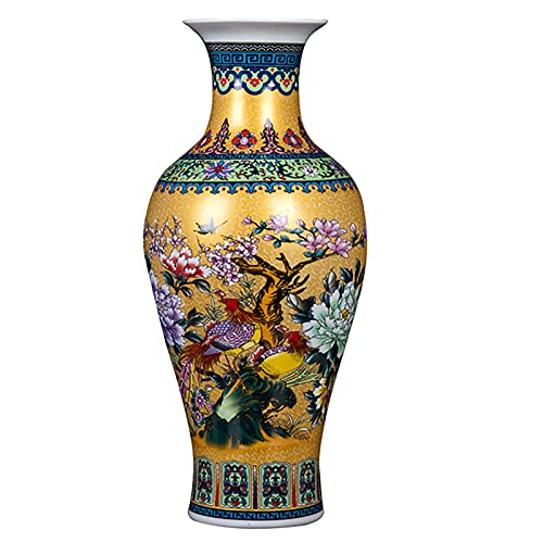 Wddwymll Traditionelle Chinesische Porzellan Vase,Wand-Keramische Vase,Vintage Porzellan-Vase,China Ming-Stil,für Heimdekoration von Wddwymll