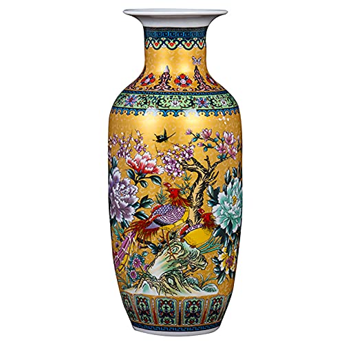 Wddwymll Traditionelle Chinesische Porzellan Vase,Wand-Keramische Vase,Vintage Porzellan-Vase,China Ming-Stil,für Heimdekoration von Wddwymll