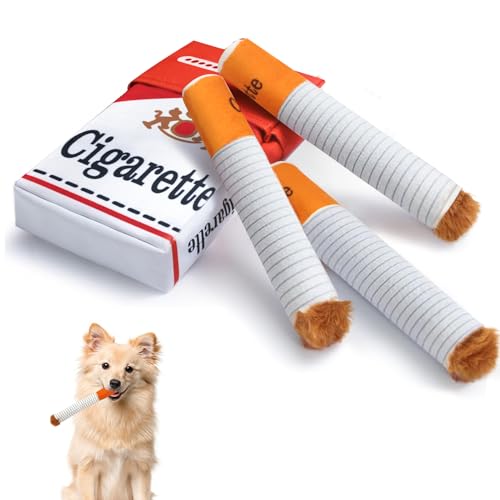 Wdmiya Lustiges Hundespielzeug-Zigarette Quietschend, Giggle Zigaretten-Förmiges Spielzeug für Hunde Welpen, Plüsches Hundespielzeug für Kleine Große Hunde, Interaktives Hunde Wdmiya Lustiges Hundespielzeug-Zigarette Quietschend, Giggle Zigaretten-Förmiges Spielzeug für Hunde Welpen, Plüsches Hundespielzeug für Kleine Große Hunde, Interaktives Hunde von Wdmiya