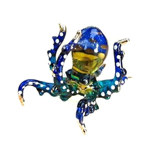 Handgefertigte Oktopus-Kunst Glas geblasenes Meer Tier Figur von We Are Handmade Figurine Art Glass Blown von We Are Handmade Figurine Art Glass Blown