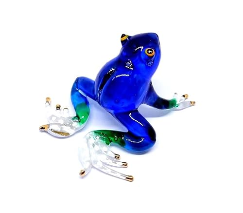 Handgemachte Mini-Figuren mit Froschgeblasenem Glas, Tierfiguren für Jahrestag, Geburtstag, Hochzeit, Geschenkideen, Ornament, Miniatur, coole Gegenstände, Zuhause, Dekoration Nr. 9,Modell 2022 von We Are Handmade Figurine Art Glass Blown