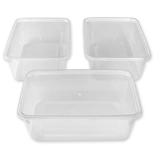 We Can Source It Ltd - 50 X 500ml Plastik Mikrowelle Gefrierfach Sicher Essen Mehl Vorbereitung Imbiss Behälter und Deckel - Top Qualität Gastronomie Erstklassige Plastik Bpa-Frei We Can Source It Ltd - 50 X 500ml Plastik Mikrowelle Gefrierfach Sicher Essen Mehl Vorbereitung Imbiss Behälter und Deckel - Top Qualität Gastronomie Erstklassige Plastik Bpa-Frei von We Can Source It Ltd