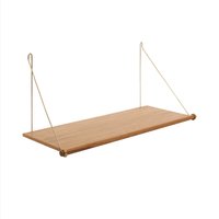 We Do Wood - Loop Shelf, Eiche / Messing von We Do Wood