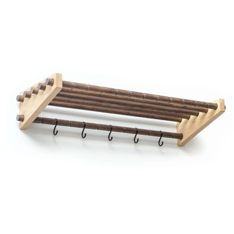 We Do Wood - Moodrack - Garderobe mit Hutablage aus Holz in 2 Größen von We Do Wood