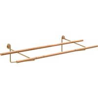 We Do Wood - Shoe Rack mini, Eiche / Messing von We Do Wood