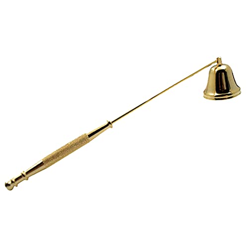We Moment Zone Kerzenlöscher aus Edelstahl Kerzen Dochtlöscher mit Griff Kerzenglocke Für Kerzen Docht Löscher Dochtlöscher aus Qualität Edelstahl Gefertigt Candle Extinguisher (Golden) von We Moment Zone