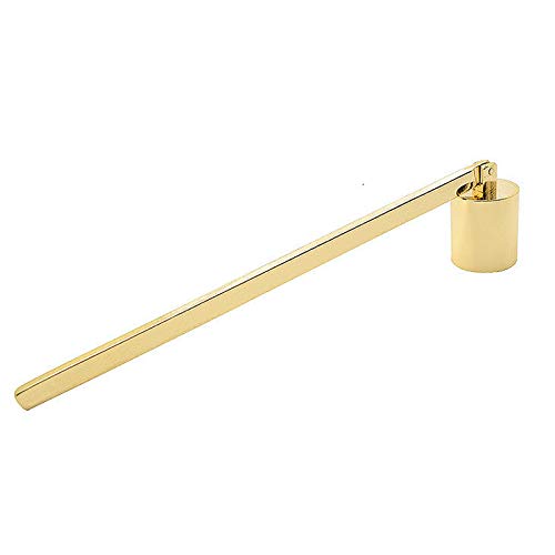 We Moment Zone Kerzenlöscher aus Edelstahl Kerzen Dochtlöscher mit Griff Kerzenglocke Für Kerzen Docht Löscher Dochtlöscher aus Qualität Edelstahl Gefertigt Candle Extinguisher (Golden-016) von We Moment Zone