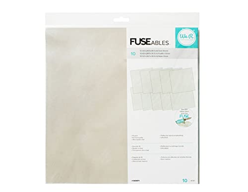 We R Memory Keepers - Fuse Klare Bögen (10er Packung), 30.5 x 0.4 x 30.5 cm von We R Memory Keepers