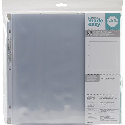 WE R Memory Keepers 660150 Seite Protektoren Ring, 30,5 x 30,5 cm – 10 Stück von We R Memory Keepers